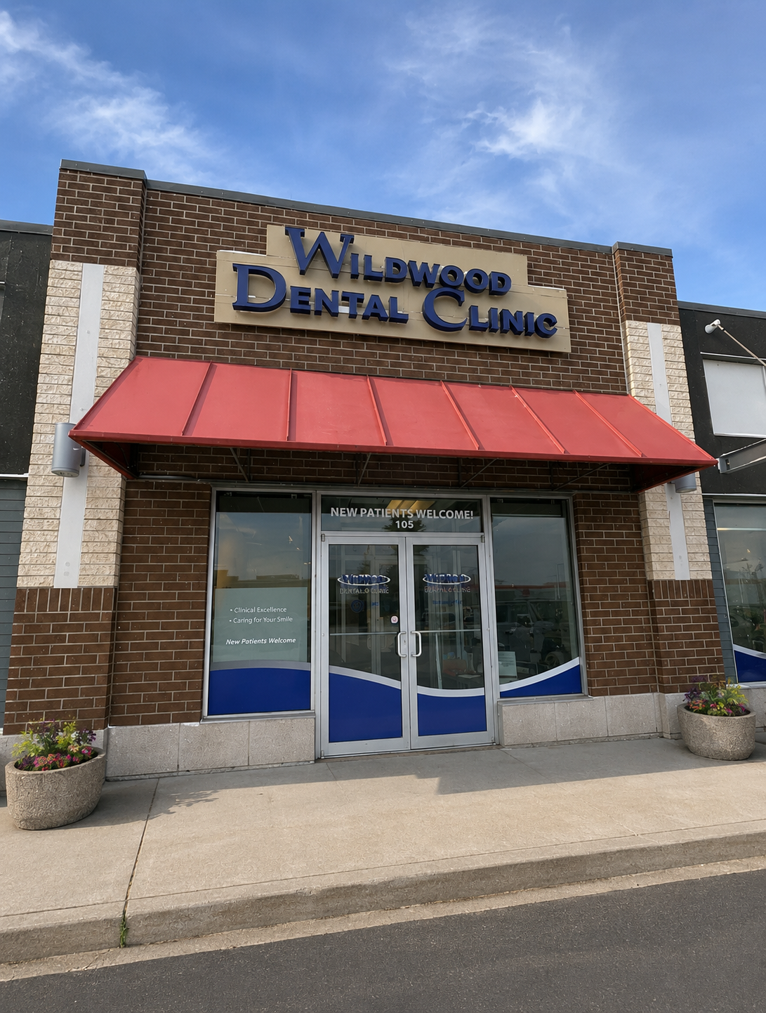 Wildwood Dental Clinic exterior on 8th Street East, Saskatoon