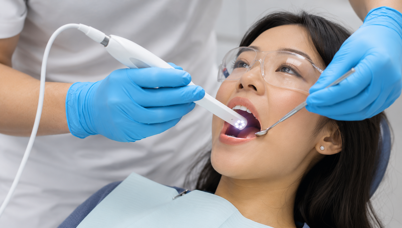 Intraoral camera examination at Wildwood Dental