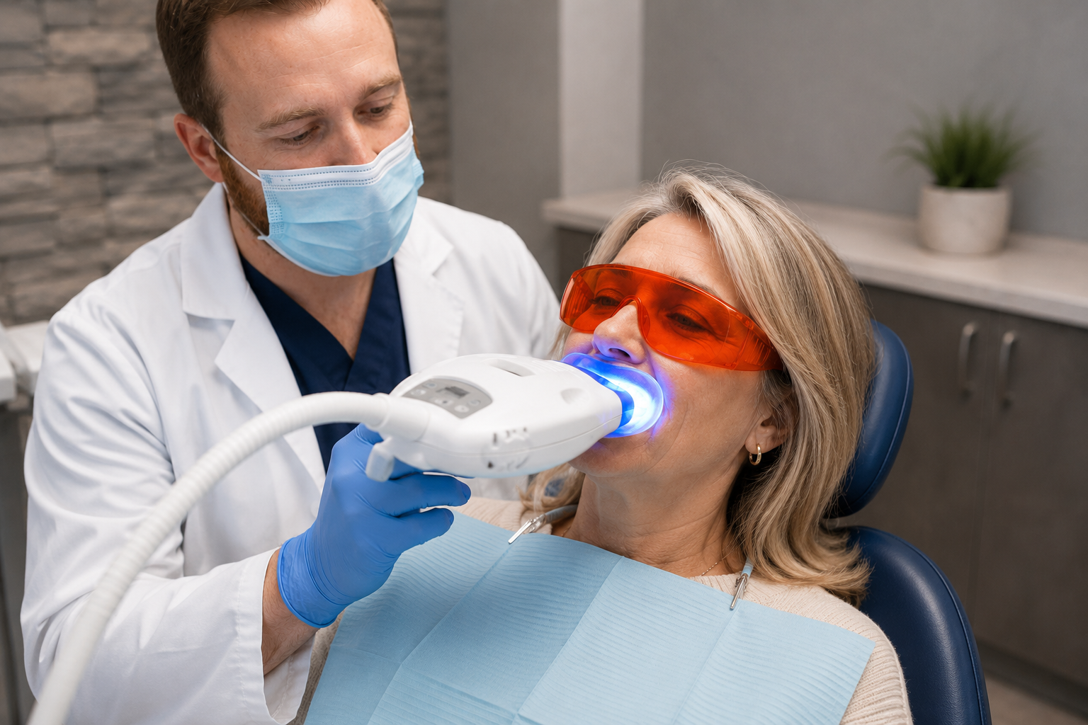 Teeth whitening treatment at Wildwood Dental Clinic